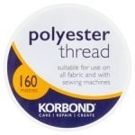Korbond Thread Poly 160M White