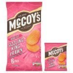 Mccoy's Sizzling King Prawn Crisps Multipack 6X25g - Image 2