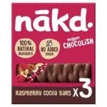 Nakd Fruit & Nut Bar Raspberry Chocolish 3X30g