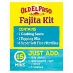 Old El Paso Extra Mild Fajita Dinner Kit 476G - Image 2