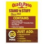 Old El Paso Taco Stand ‘N’ Stuff Paprika & Garlic Kit 312G - Image 2