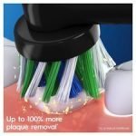 Oral-B Cross Action Black Electric Toothbrush Replacement Heads 5 Pack - Image 4