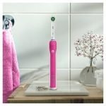 Oral-B Pro 1 3D White Pink Electric Toothbrush & Case - Image 4