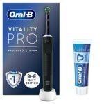 Oral-B Vitality PRO Black Electric Toothbrush and Pro Expert Toothpaste 75ml