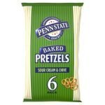 Penn State Sour Cream & Chive Pretzels 6X22g