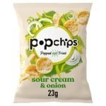 Popchips Sour Cream & Onion Potato Chips 23G