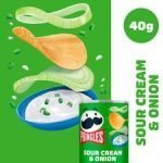 Pringles Sour Cream & Onion 40G - Image 2