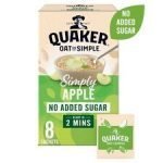Quaker Oat So Simple No Added Sugar Apple Porridge 8Pk 271G