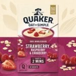 Quaker Oat So Simple Strawberry Raspberry Porridge 10 X 33.9G - Image 2