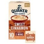 Quaker Oat So Simple Sweet Cinnamon Porridge 330G