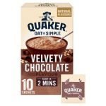 Quaker Oat So Simple Velvety Chocolate Porridge 10 Pack 365G
