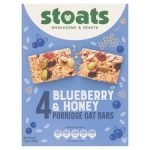 Stoats Porridge Bars Blueberry & Honey Bars 4X42g