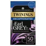 Twinings Earl Grey Decaffeinated 50 Teabags 125G