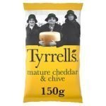 Tyrrells Crisps Mature Cheddar & Chive 150G