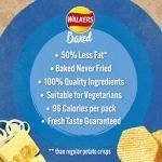 Walkers Baked Cheese & Onion Crisps 6 X 22G - Image 3