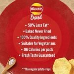 Walkers Baked Sea Salt 6 X 22G - Image 3