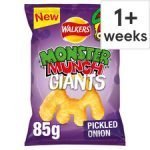 Walkers Giant Monster Munch Pickled Onion 85G