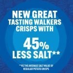Walkers Less Salt Lightly Salted Crisp 6X25g - Image 3