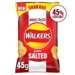 Walkers Less Salt Lightly Salted Crisps 45G