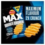 Walkers Max Double Crunch Cheddar Onion 140G - Image 2