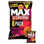 Walkers Max Fiery Prawn Cocktail Crisps 6X27g