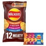 Walkers Meaty Variety Crisps 12X25g