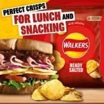 Walkers Ready Salted Crisps 45G - Image 2