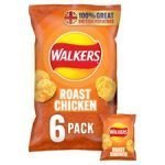 Walkers Roast Chicken Crisps 6X25g