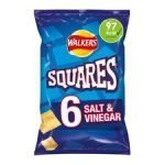 Walkers Squares Salt & Vinegar Snacks 6X22g - Image 4