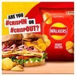 Walkers Variety Ready Salted &Vngr Crisps 12X25g - Image 2
