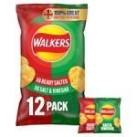 Walkers Variety Ready Salted &Vngr Crisps 12X25g