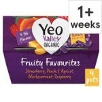 Yeo Valley Organic Fruity Favourites Yogurt 4X110g