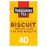 Yorkshire Tea Malty Biscuit Brew 40 Tea Bags 112G